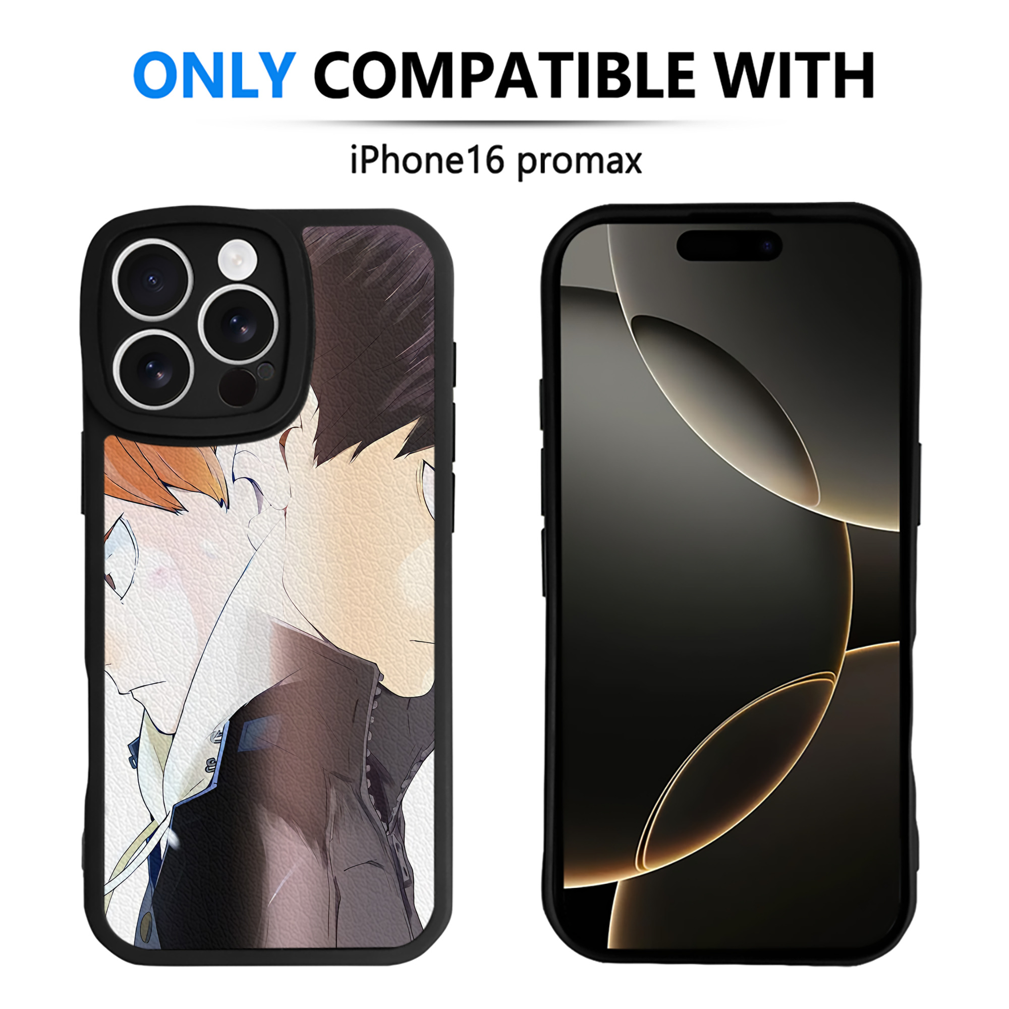 （画像用） ハイキュー!! Haikyu!! 【iPhone 16シリーズ対応】シリコンスマホケース（レザー調） 材質：シリコン